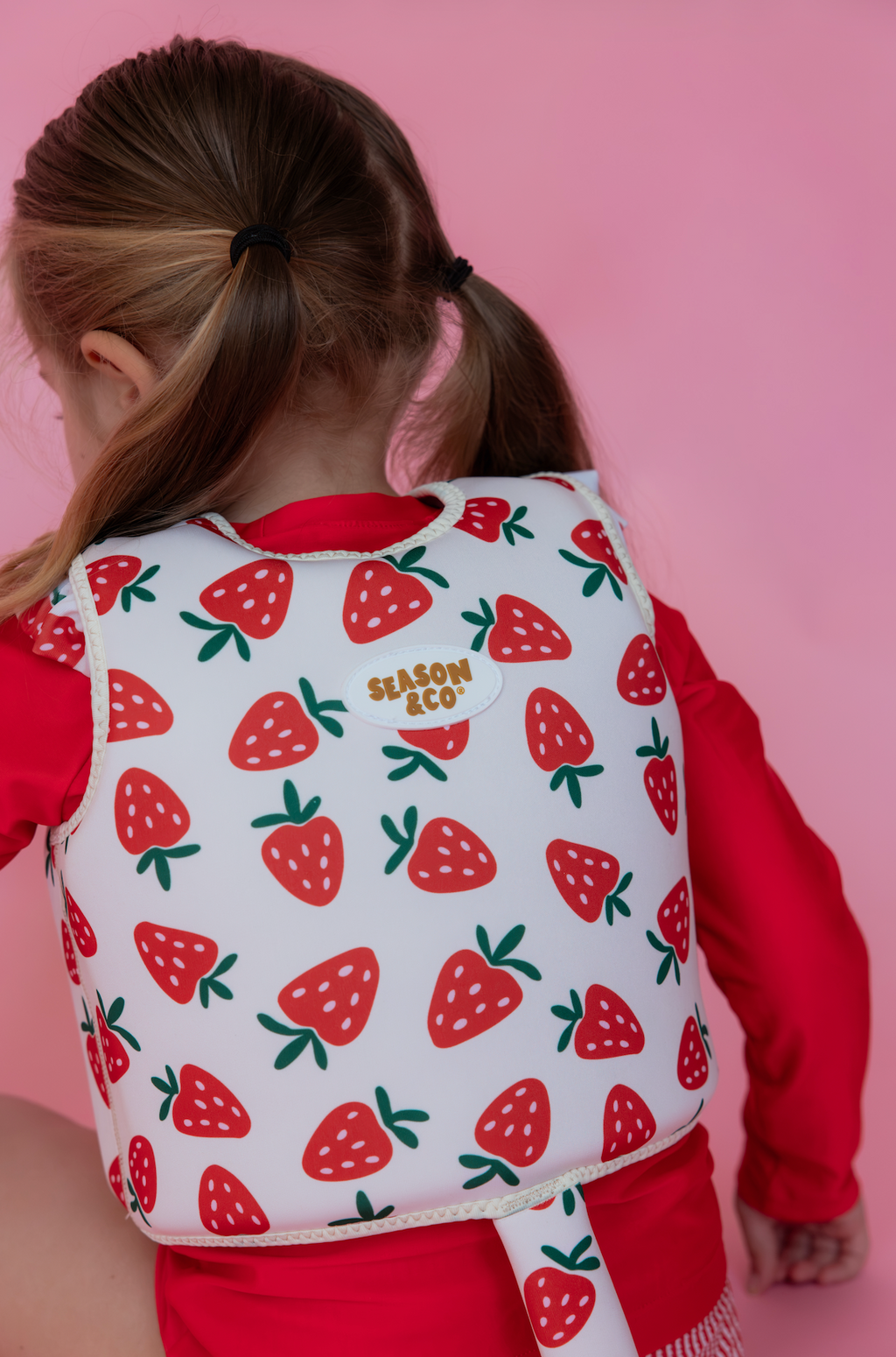 Kids Swim Vest Strawberry - 2-3 years
