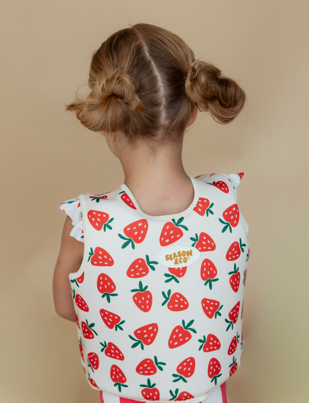 Kids Swim Vest Strawberry - 3-6 years